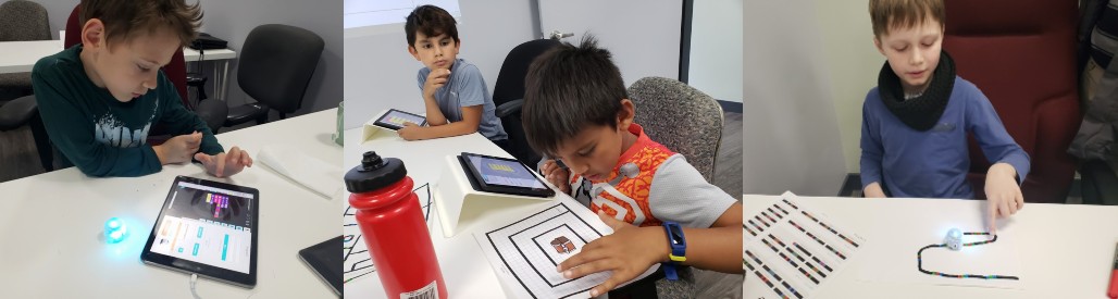 Robotics Ozobot students working
